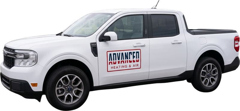 Advanced Heating & Air Ford Maverick service truck
